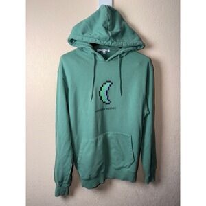TOMORROW X TOGETHER TXT Blue Hour Pixel Moon Hoodie Green Size L